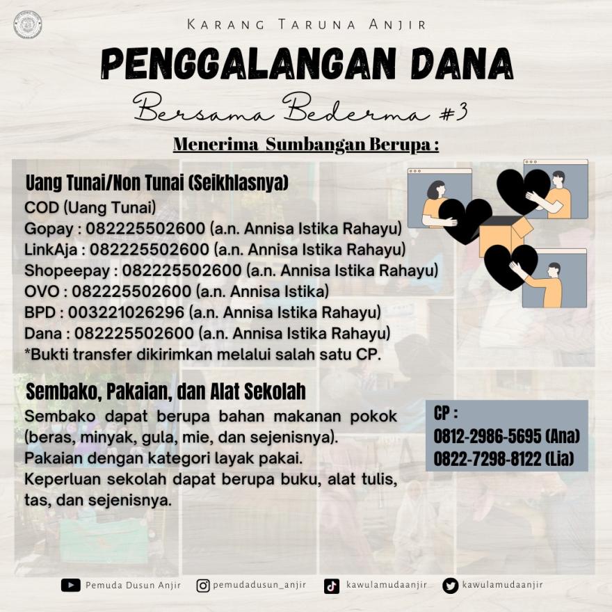 Rangkaian Kegiatan Bersama Bederma #3 : Penggalangan Dana